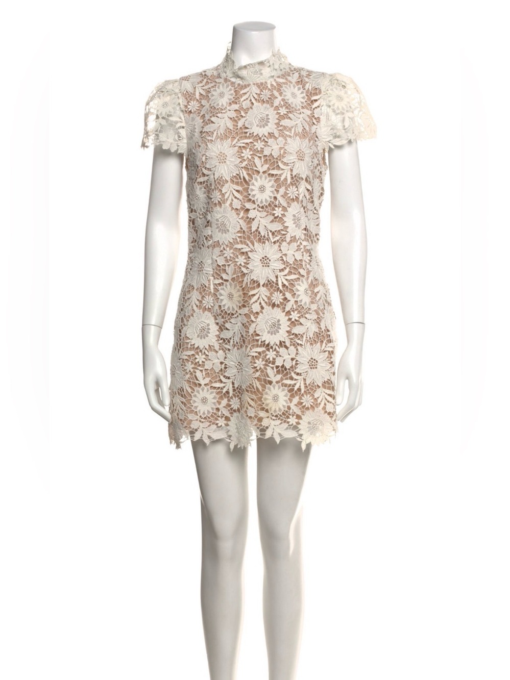 STONE COLD FOX WHT LACE MINI BRIDAL WEDDING HONEYMOON REHEARSAL FOR LOVE LEMONS
